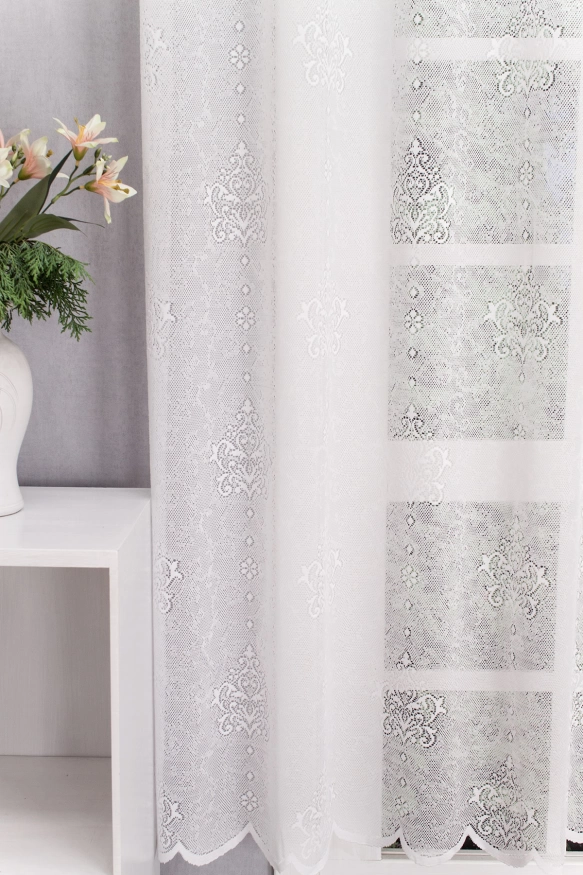 Fehér barokk mintás jacquard  50218/185