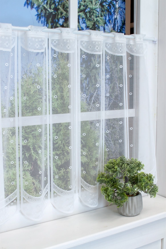 Tört fehér hullámmintás jacquard vitrázs függöny 0000000000