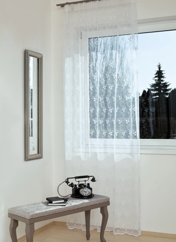 HEDI/01/140x245 jacquard készfüggöny, 140x245 cm-es méretben, behúzószalaggal HEDI/01/140x245