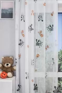 Kutyás voile gyermek függöny  egyedi méretre varrva