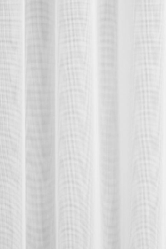 Emily - Fehér apró rácsmintás lángálló függöny egyedi méretre varrva