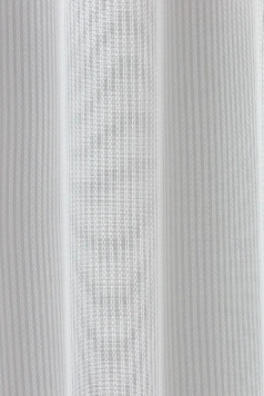 Fehér láncmintás jacquard függöny egyedi méretre varrva
