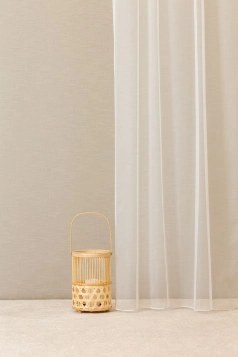 Mirabella - Ecrü színű dreher sablé függöny egyedi méretre varrva