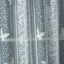Pillangós vitrázs függöny egyedi méretre varrva