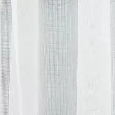 Ekrü színű sablé függöny szálbeszövésekkel egyedi méretre varrva