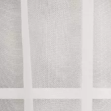 Fehér színű apró rácsmintás jacquard függöny egyedi méretre varrva