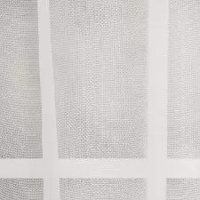 Ezüst színű aprórács mintás jacquard függöny ólomzsinórral egyedi méretre varrva