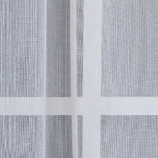 Fehér fényes fényáteresztő függöny egyedi méretre varrva