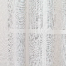 Lyon - fehér színű, rusztikus, vasaláskönnyített fényáteresztő tetrasablé függöny, szórt mintával egyedi méretre varrva