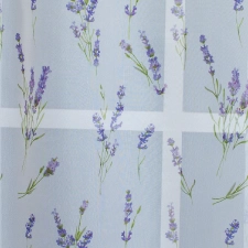 Levendula mintás voile függöny egyedi méretre varrva