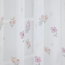 Virág mintás voile függöny egyedi méretre varrva