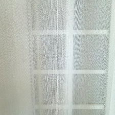 Rosemary - Ecrü színű selymes fényű jacquard függöny egyedi méretre varrva