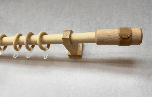 InteriArt 28 mm tömörfa karnisszett natural 150 cm, egysoros