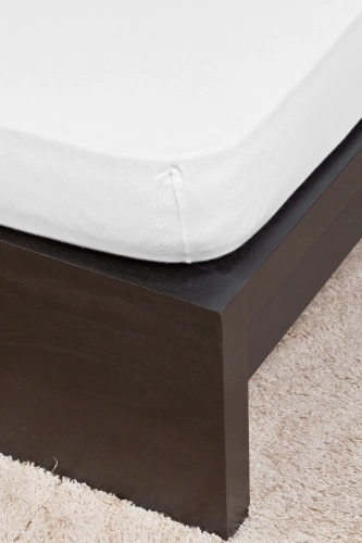 Jersey fehér lepedő 140-160x200 cm