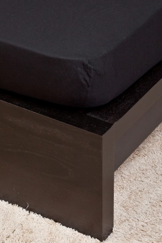 Naturtex Jersey fekete lepedő 140-160x200 cm