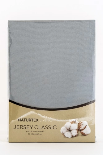 Naturtex Jersey grafit szürke lepedő 80-100x200 cm
