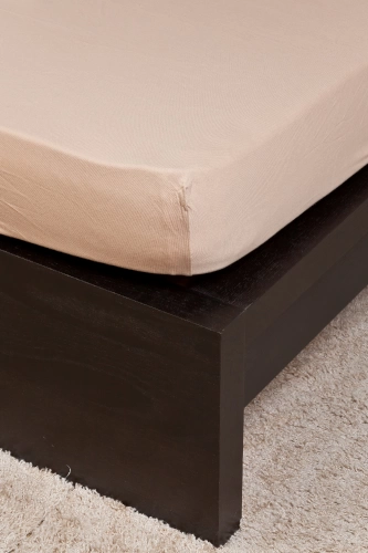 Naturtex Jersey homokbarna lepedő 80-100x200 cm