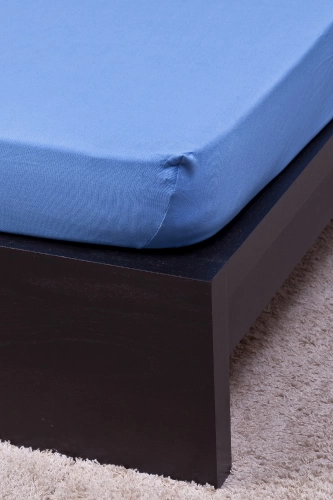 Naturtex Jersey középkék lepedő 80-100x200 cm
