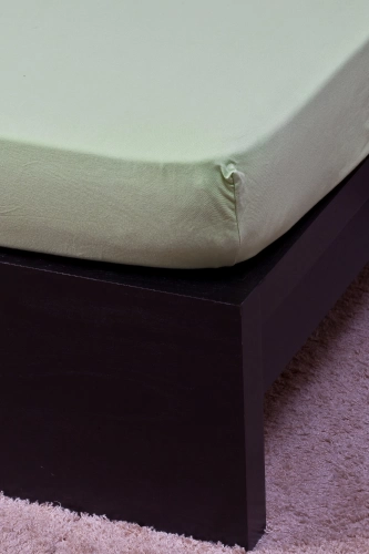 Naturtex Jersey világoszöld lepedő 80-100x200 cm