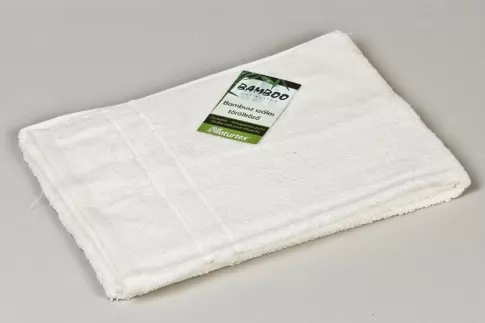 Naturtex, Krém  színű bambusszálas törölköző, 70x140 cm 