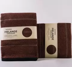 Melange törölköző 50x100cm 550 g/m2 chocolate
