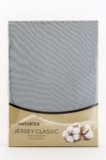 Naturtex Jersey grafit szürke lepedő 80-100x200 cm