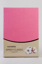 Naturtex Jersey matt rózsaszín lepedő 80-100x200 cm