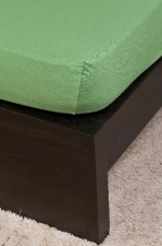 Naturtex Jersey olajzöld lepedő 140-160x200 cm