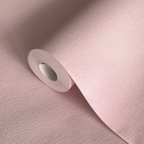 Rózsaszín textil hatású vlies tapéta, Grandeco Phoenix, A48902