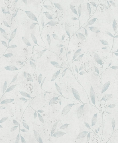 Vlies tapéta, Marburg City Glam/Urban Spaces 32631 Natur Levél-design fehér kék ezüst fémes hatás tapéta