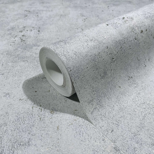 Szürke, beton hatású mosható vlies tapéta, Marburg, City Glow, 34267