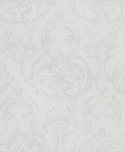 Világos szürke alapon neobarokk mintás vlies tapéta, Marburg Jackie 6830-10
