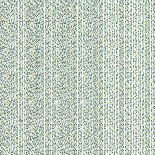 Vidám cikk-cakkos gyerek tapéta zöldes árnyalatban Glass Stripe Green 53 cm x 10 m
