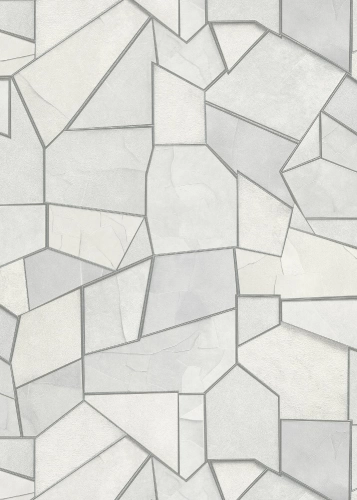 Szürke-ezüst színű kőmintás Vlies-vinyl tapéta, Erismann Elle Decoration 4, 10445-31