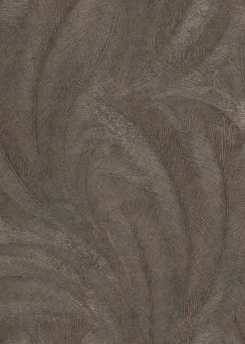Barna-arany színű levélmintás Vlies-vinyl tapéta, Erismann Elysium 10476-47