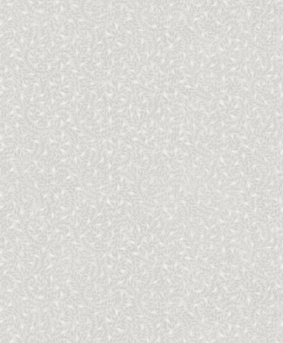 Tört fehér alapon szürke levélmintás Vlies tapéta, Botanique M67400