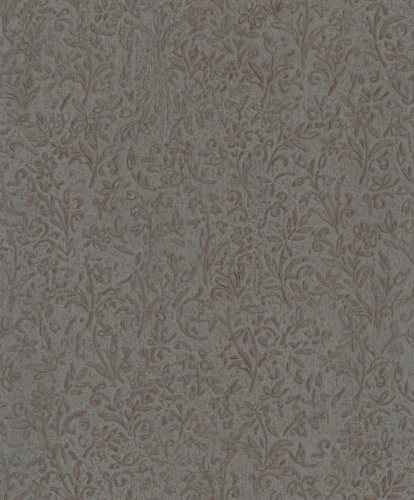 Szürke színű növényi mintás Vlies tapéta, Ritus 35534