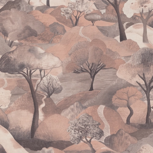 Bézs alapon fás Vlies tapéta, Gentle 10433-32