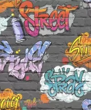 Graffiti tapéta, papír alapú, Ugepa Free Style, L17901