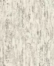 Világos és sötétszürke vlies tapéta, Rasch Composition 554045, Natur fehér nyírfa kéreg mintás