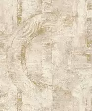 Bézs színű, vakolathatású vlies tapéta, extravagáns mintával, Rasch Composition 554755