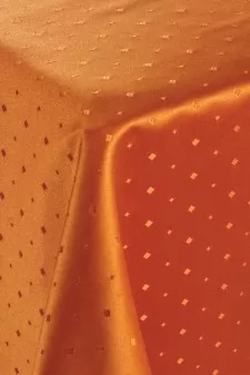 Carmen - Narancs színű pöttyös sötétítő függöny, teflonos